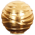 Gedenkurne Sphaera gewellt Gold