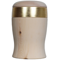 Urne Cielo Linea Zirbenholz mit Goldband