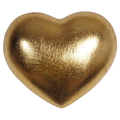 Urne Cuore handbemalt Gold
