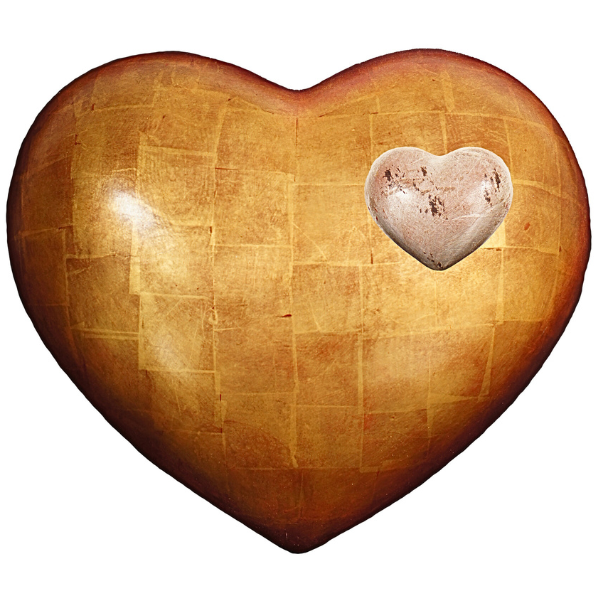 Urne Cuore Echtgold 24 Karat