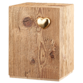 Urne Silenzio gereiftes Holz mit Herz