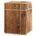 Urne Silenzio gereiftes Holz mit Kreuz
