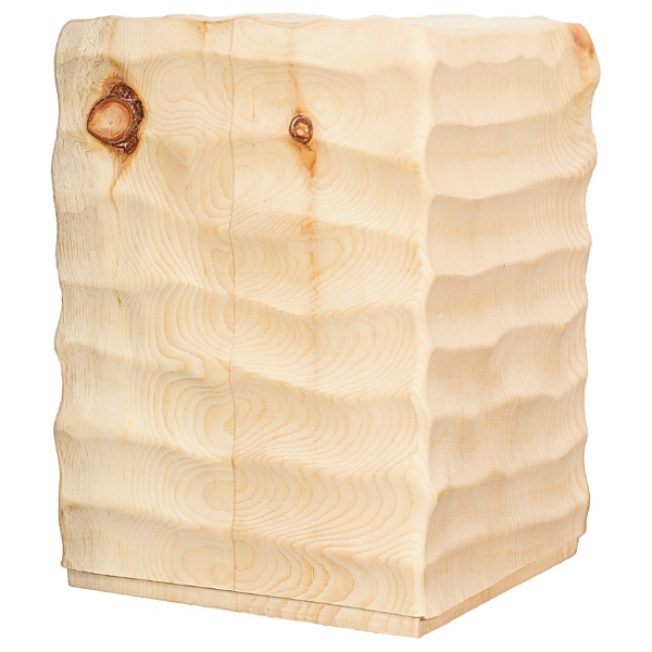 Urne Welle aus Zirbenholz
