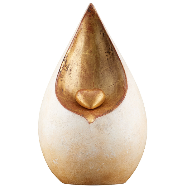 Urne Lacrima Echtgold bemalt