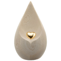 Urne Lacrima mit Goldherz