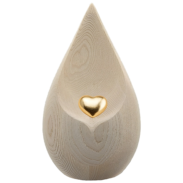 Urne Lacrima mit Goldherz