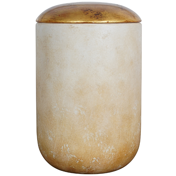 Urne Luce bemalt Echtgold
